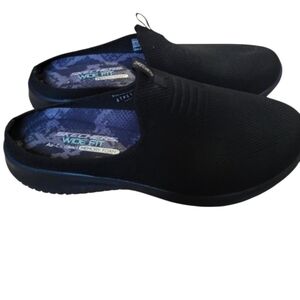 Skechers Wide Width Memory Foam Open Back Sneaker Size 9.5